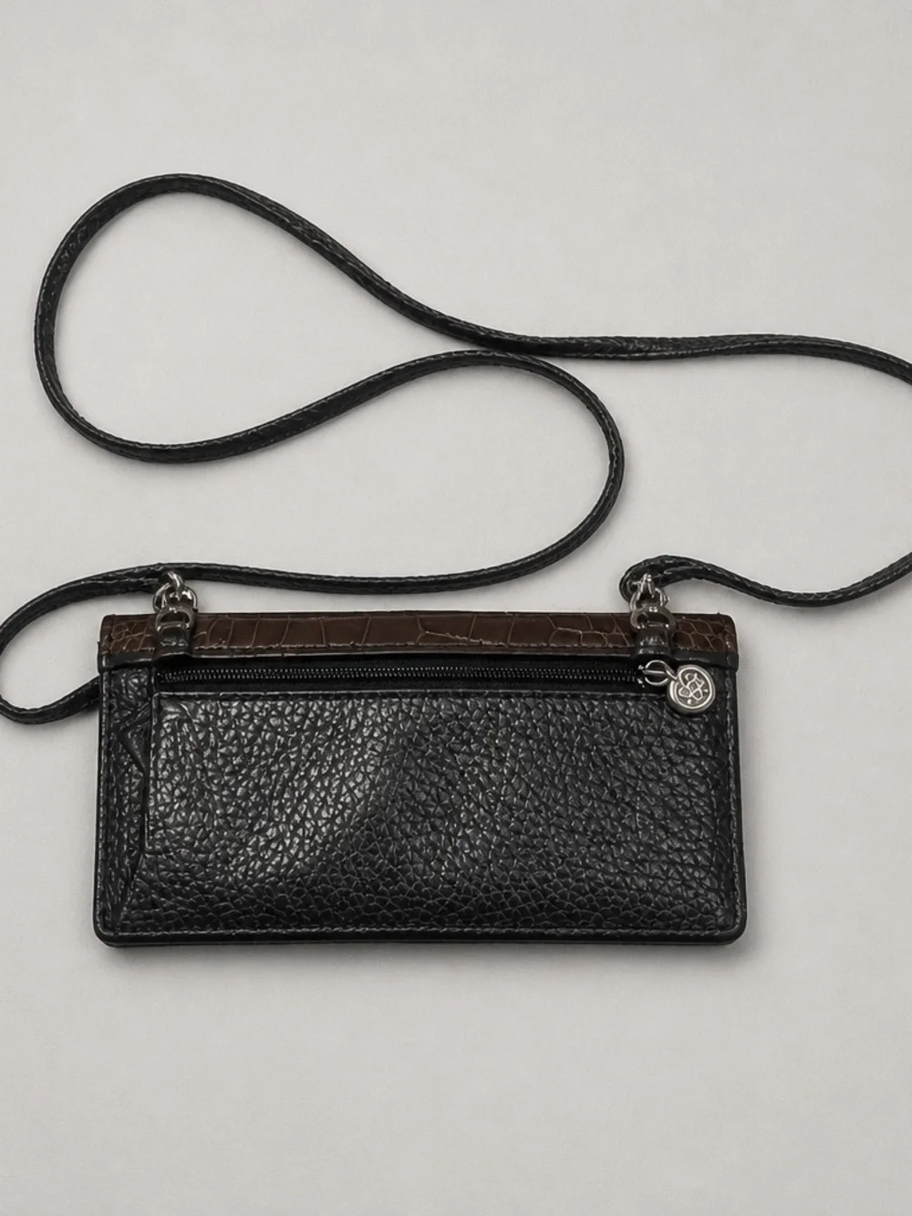 Brighton Croc Embossed Leather Wallet